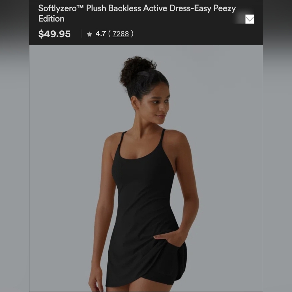 HALARA "Built-in Shorts/Bra" Dress